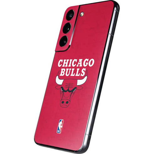 NBA Chicago Bulls Red Distressed Galaxy S22 Skin